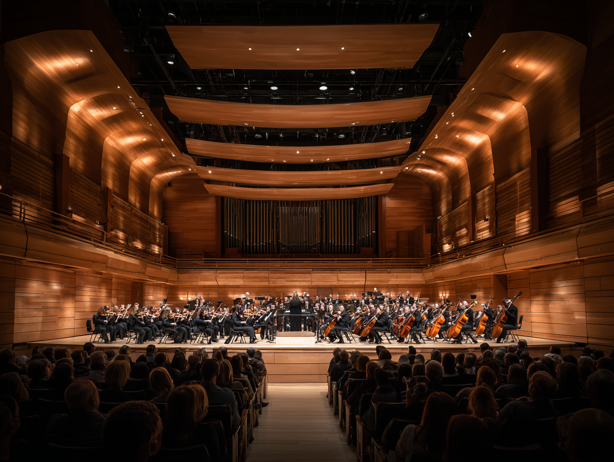 Symphony orchestra on stage